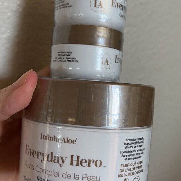 InfiniteAloe Everyday Hero Complete Skin Care Cream - 8oz‎+0.5oz*2 - Picture 1 of 1